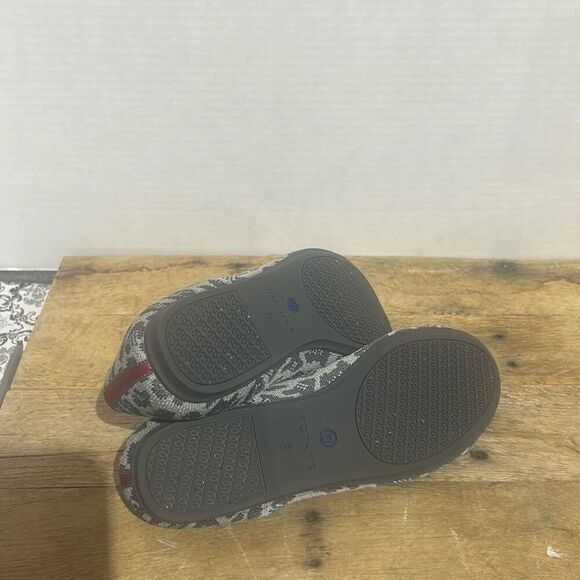 Rothy's the flats grey and blue spotted leopard slip on shoes comfort retired - Picture 7 of 8